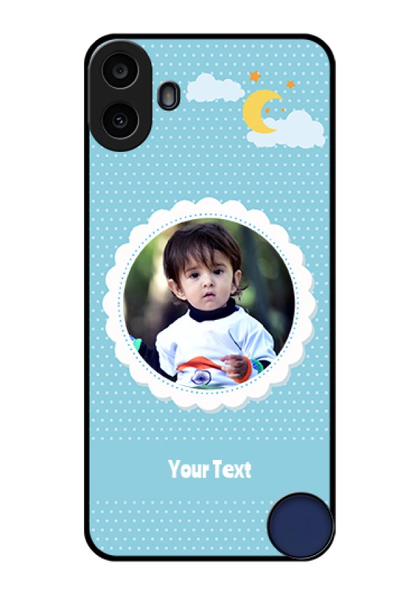 Nothing CMF Phone 1 Custom Glass Phone Case - Violet Pattern Design