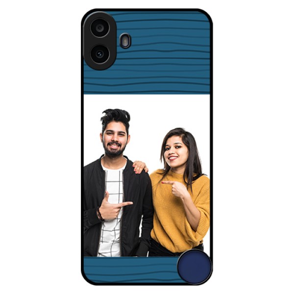 Nothing CMF Phone 1 Custom Glass Phone Case - Blue Pattern Cover Design Nothing CMF Phone 1 Custom Glass Phone Case - Blue Pattern Cover Design