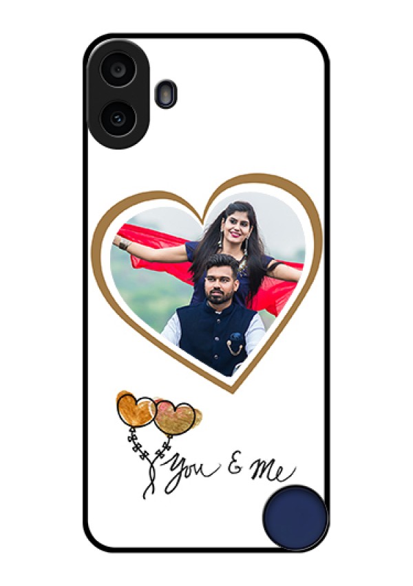 Nothing CMF Phone 1 Custom Glass Phone Case - You & Me Design