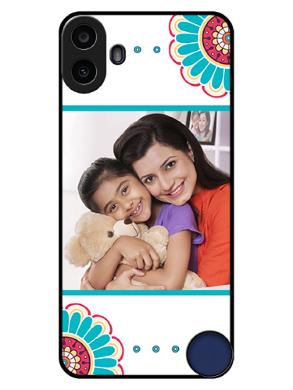 Custom Nothing CMF Phone 1 Custom Glass Phone Case - Flower Design