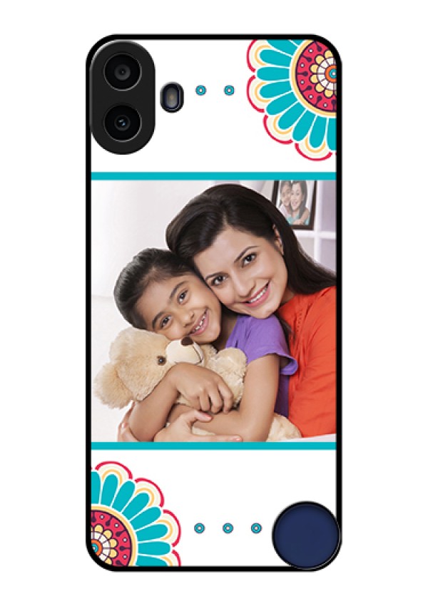 Nothing CMF Phone 1 Custom Glass Phone Case - Flower Design