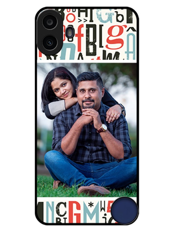 Custom Nothing CMF Phone 1 Custom Glass Phone Case - Alphabet Design