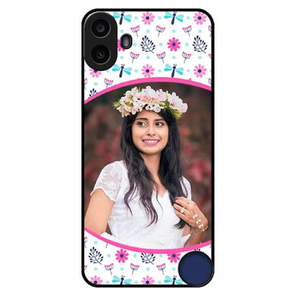 Nothing CMF Phone 1 Custom Glass Phone Case - Colorful Flower Design Nothing CMF Phone 1 Custom Glass Phone Case - Colorful Flower Design