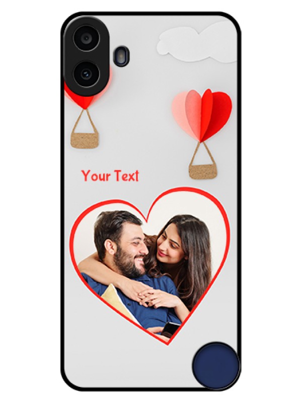 Custom Nothing CMF Phone 1 Custom Glass Phone Case - Parachute Love Design