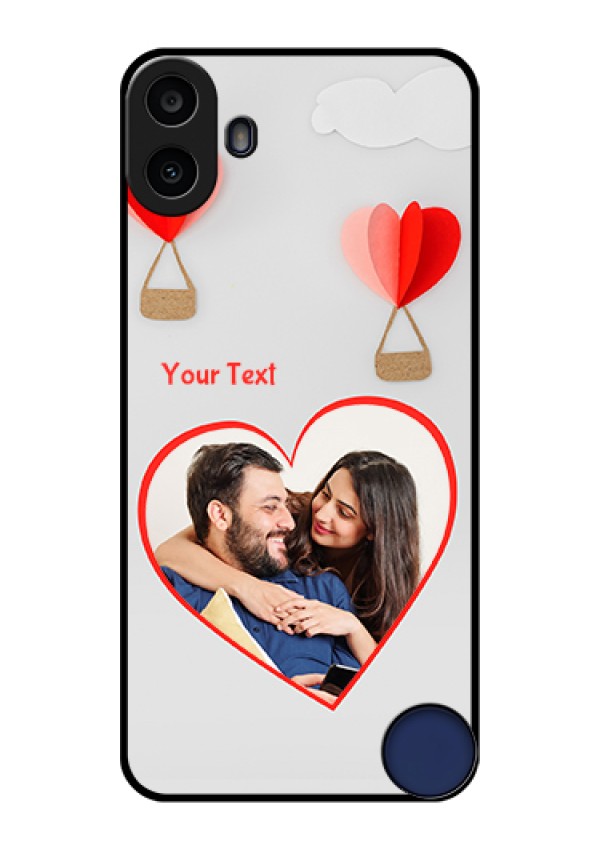 Nothing CMF Phone 1 Custom Glass Phone Case - Parachute Love Design