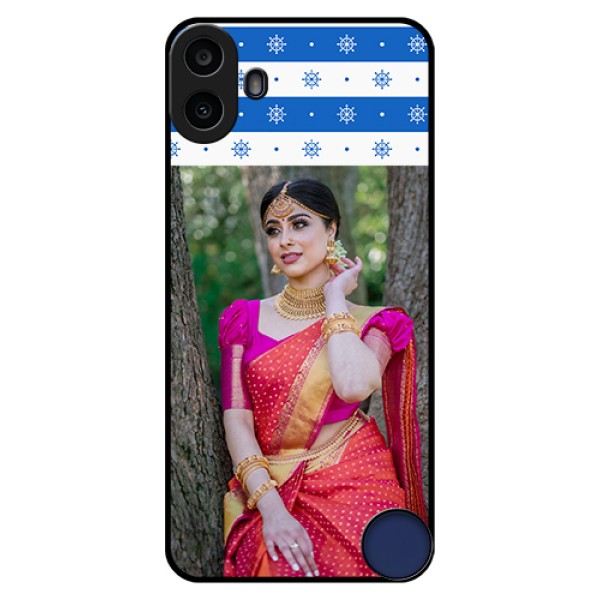 Nothing CMF Phone 1 Custom Glass Phone Case - Snow Pattern Design