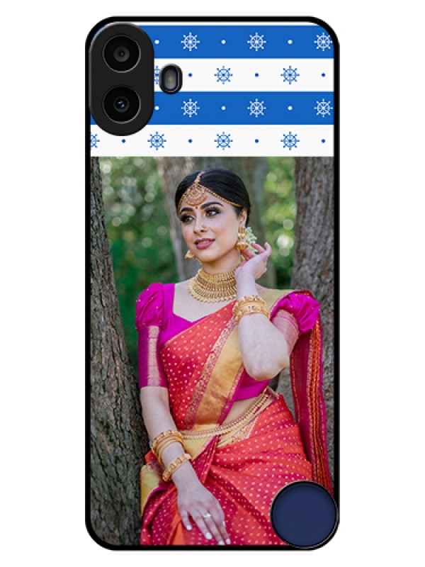 Custom Nothing CMF Phone 1 Custom Glass Phone Case - Snow Pattern Design