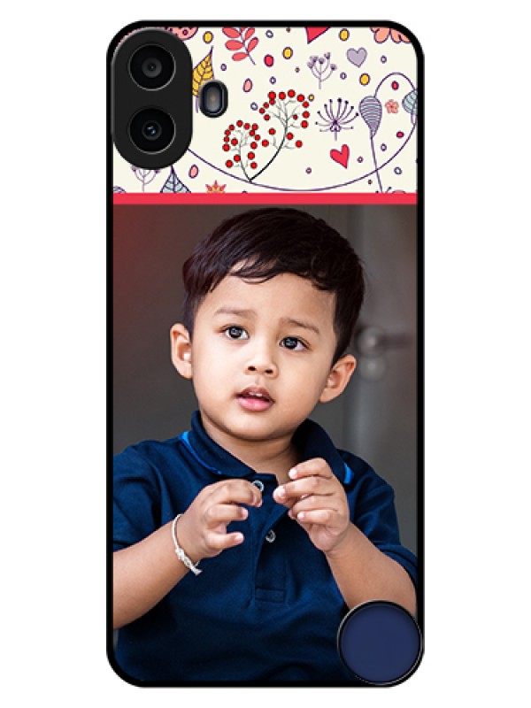 Custom Nothing CMF Phone 1 Custom Glass Phone Case - Premium Floral Design