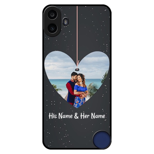 Nothing CMF Phone 1 Custom Glass Phone Case - Hanging Heart Design