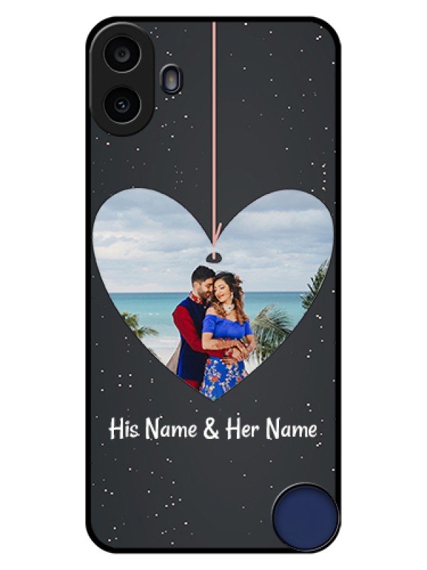 Custom Nothing CMF Phone 1 Custom Glass Phone Case - Hanging Heart Design
