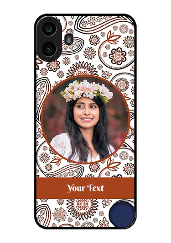 Nothing CMF Phone 1 Custom Glass Phone Case - Abstract Flower Design
