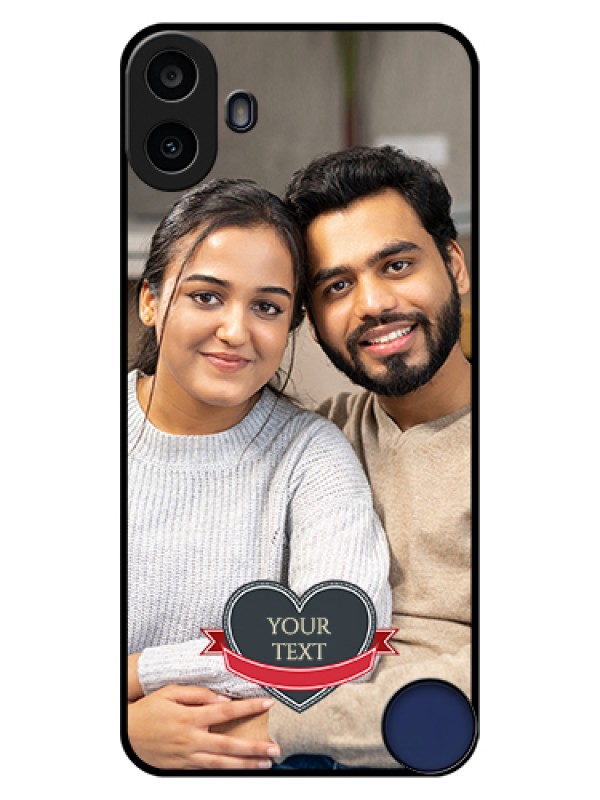 Custom Nothing CMF Phone 1 Custom Glass Phone Case - Just Married Couple Design