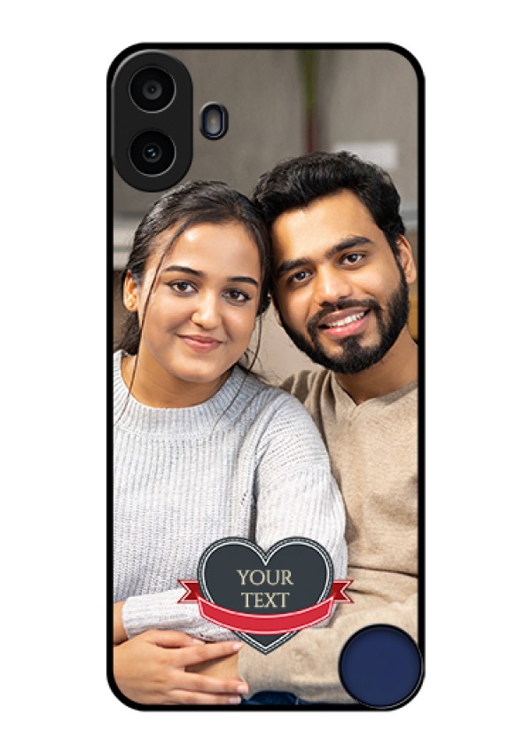 Nothing CMF Phone 1 Custom Glass Phone Case - Just Married Couple Design
