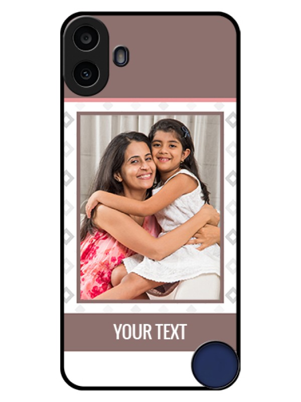 Custom Nothing CMF Phone 1 Custom Glass Phone Case - Simple Diamond Design