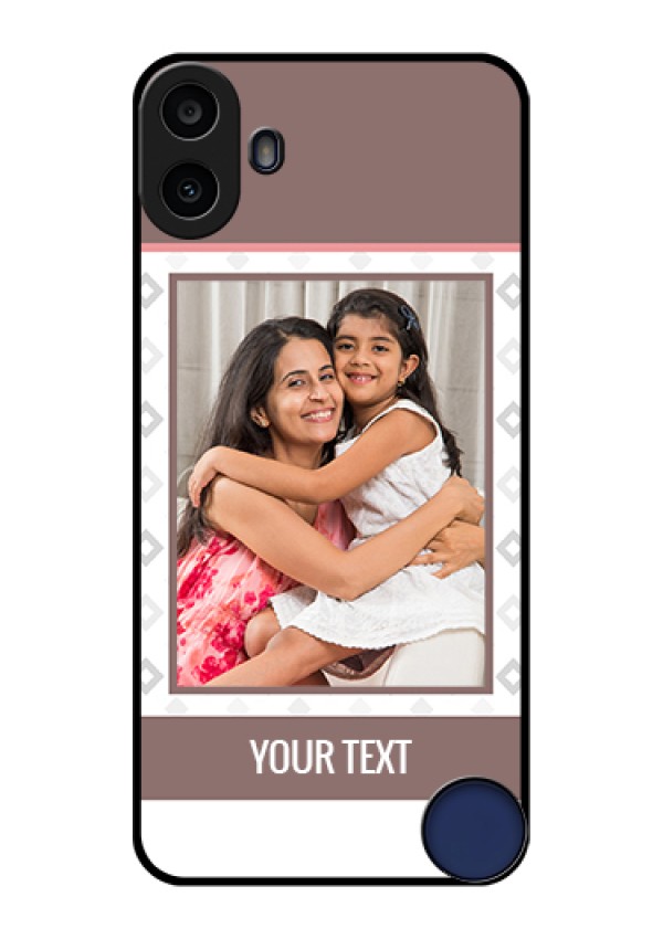 Nothing CMF Phone 1 Custom Glass Phone Case - Simple Diamond Design
