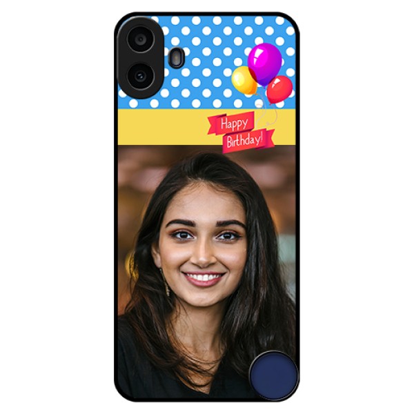 Nothing CMF Phone 1 Custom Glass Phone Case - Happy Birthday Design