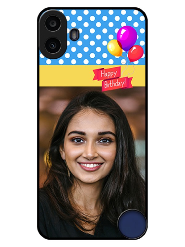 Custom Nothing CMF Phone 1 Custom Glass Phone Case - Happy Birthday Design