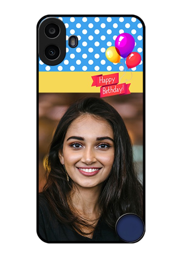 Nothing CMF Phone 1 Custom Glass Phone Case - Happy Birthday Design
