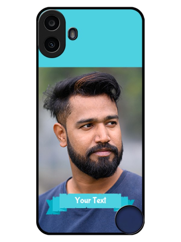 Custom Nothing CMF Phone 1 Custom Glass Phone Case - Blue Color Design