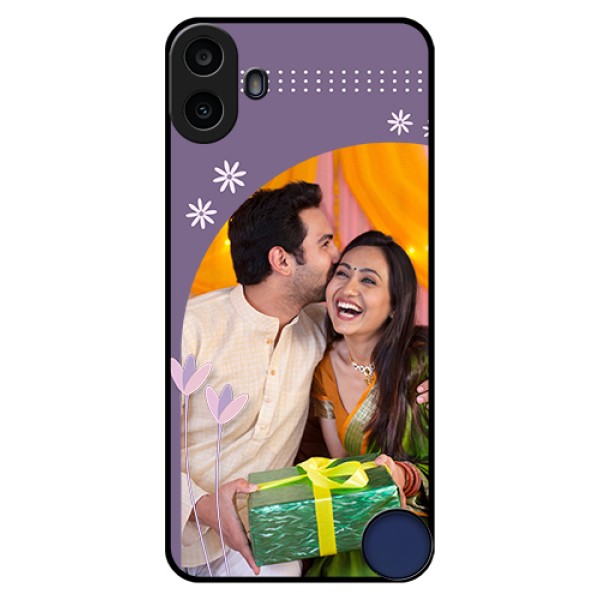 Nothing CMF Phone 1 Custom Glass Phone Case - Lavender Flowers Design