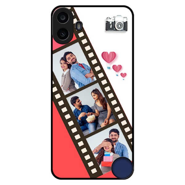 Nothing CMF Phone 1 Custom Glass Phone Case - 3 Image Holder With Film Reel Nothing CMF Phone 1 Custom Glass Phone Case - 3 Image Holder With Film Reel
