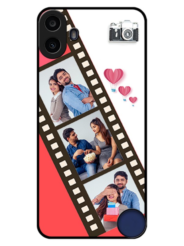 Custom Nothing CMF Phone 1 Custom Glass Phone Case - 3 Image Holder With Film Reel