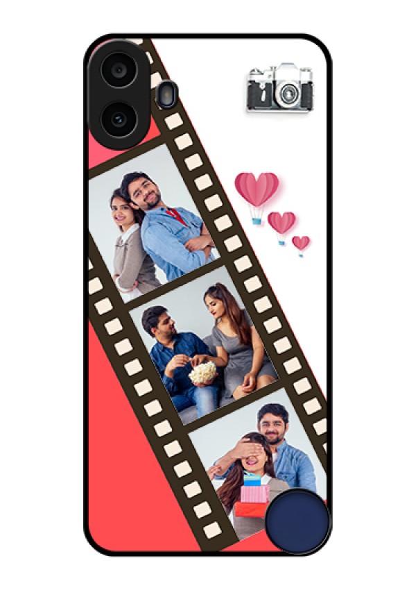 Nothing CMF Phone 1 Custom Glass Phone Case - 3 Image Holder With Film Reel