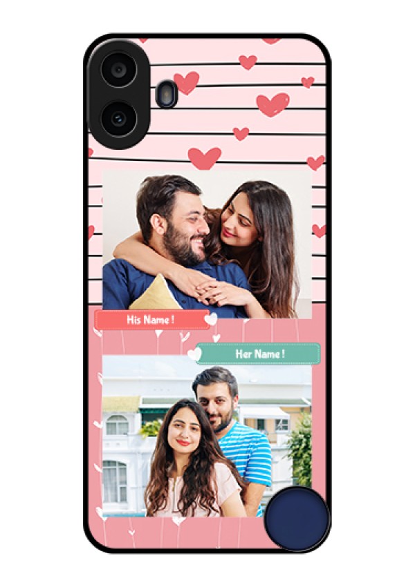 Nothing CMF Phone 1 Custom Glass Phone Case - Photo With Heart Design