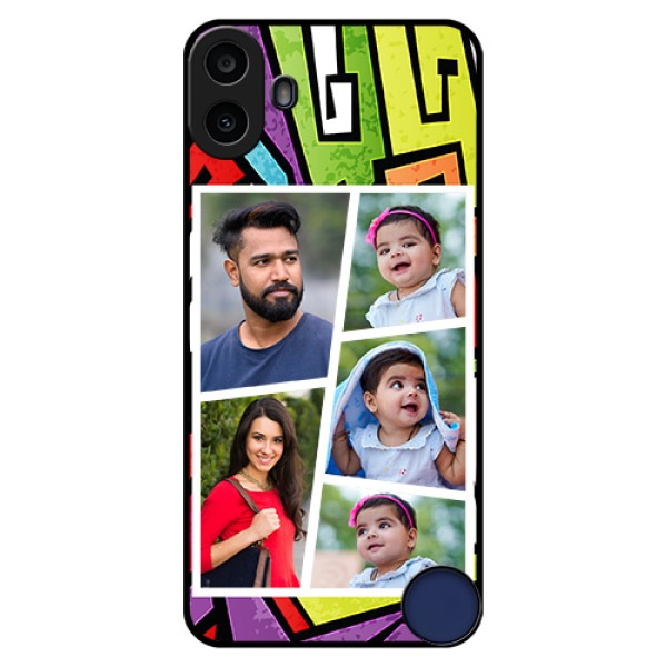 Nothing CMF Phone 1 Custom Glass Phone Case - Graffiti Pattern Design Nothing CMF Phone 1 Custom Glass Phone Case - Graffiti Pattern Design