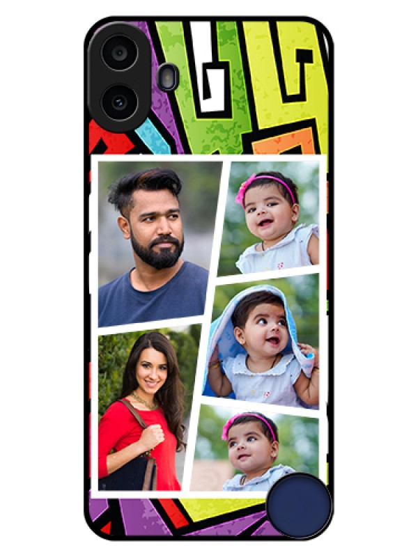 Custom Nothing CMF Phone 1 Custom Glass Phone Case - Graffiti Pattern Design