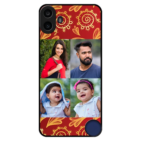 Nothing CMF Phone 1 Custom Glass Phone Case - 4 Image Traditional Design
