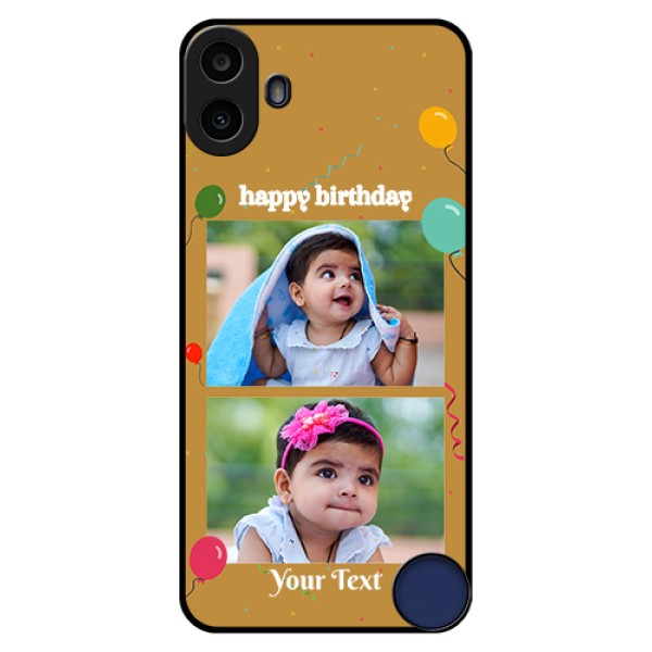 Nothing CMF Phone 1 Custom Glass Phone Case - Image Holder With Birthday Celebrations Design Nothing CMF Phone 1 Custom Glass Phone Case - Image Holder With Birthday Celebrations Design