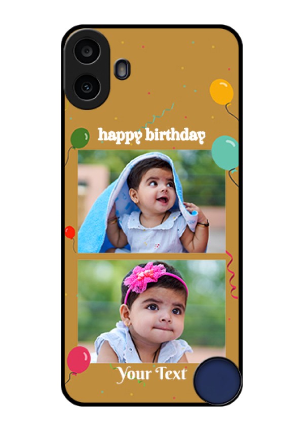 Nothing CMF Phone 1 Custom Glass Phone Case - Image Holder With Birthday Celebrations Design