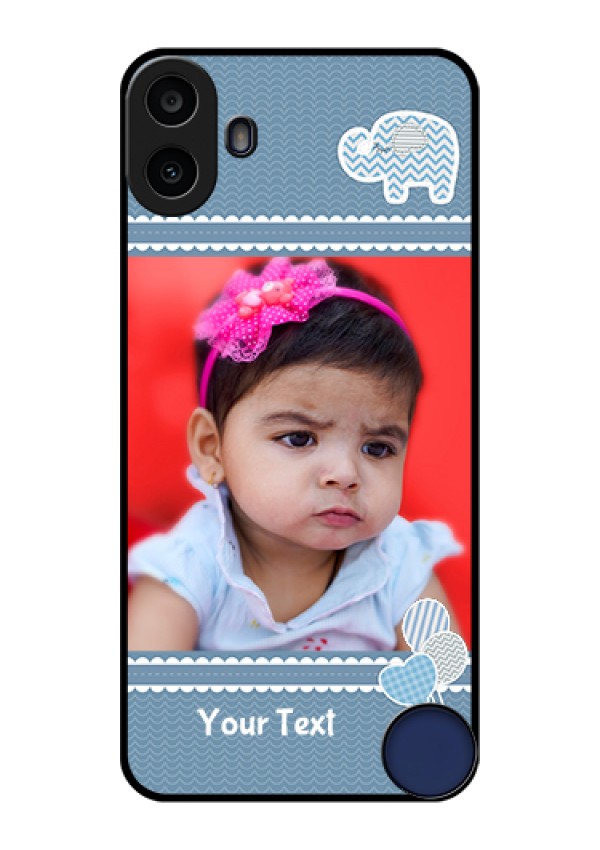 Nothing CMF Phone 1 Custom Glass Phone Case - With Kids Pattern Design