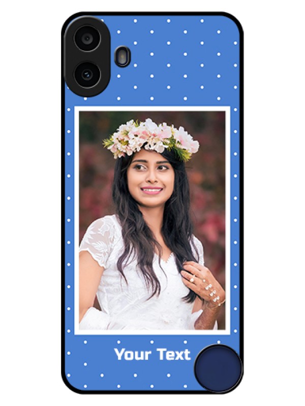 Custom Nothing CMF Phone 1 Custom Glass Phone Case - Polka Dots Design