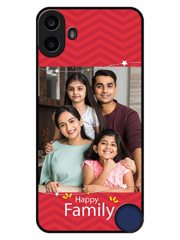 Custom Nothing CMF Phone 1 Custom Glass Phone Case - Happy Family Design