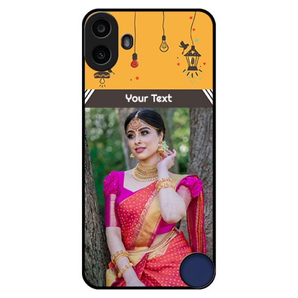 Nothing CMF Phone 1 Custom Glass Phone Case - With Family Picture And Icons Nothing CMF Phone 1 Custom Glass Phone Case - With Family Picture And Icons