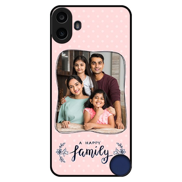 Nothing CMF Phone 1 Custom Glass Phone Case - Family With Dots Design Nothing CMF Phone 1 Custom Glass Phone Case - Family With Dots Design