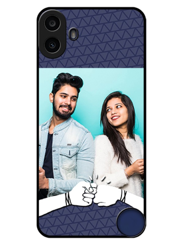 Custom Nothing CMF Phone 1 Custom Glass Phone Case - With Best Friends Design