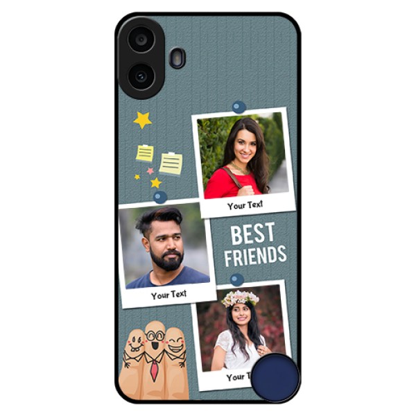 Nothing CMF Phone 1 Custom Glass Phone Case - Sticky Frames And Friendship Design Nothing CMF Phone 1 Custom Glass Phone Case - Sticky Frames And Friendship Design