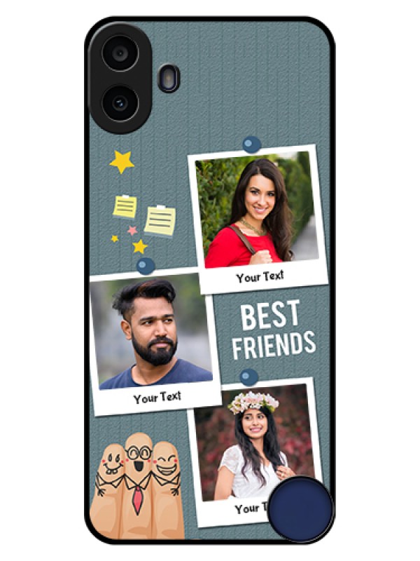 Custom Nothing CMF Phone 1 Custom Glass Phone Case - Sticky Frames And Friendship Design