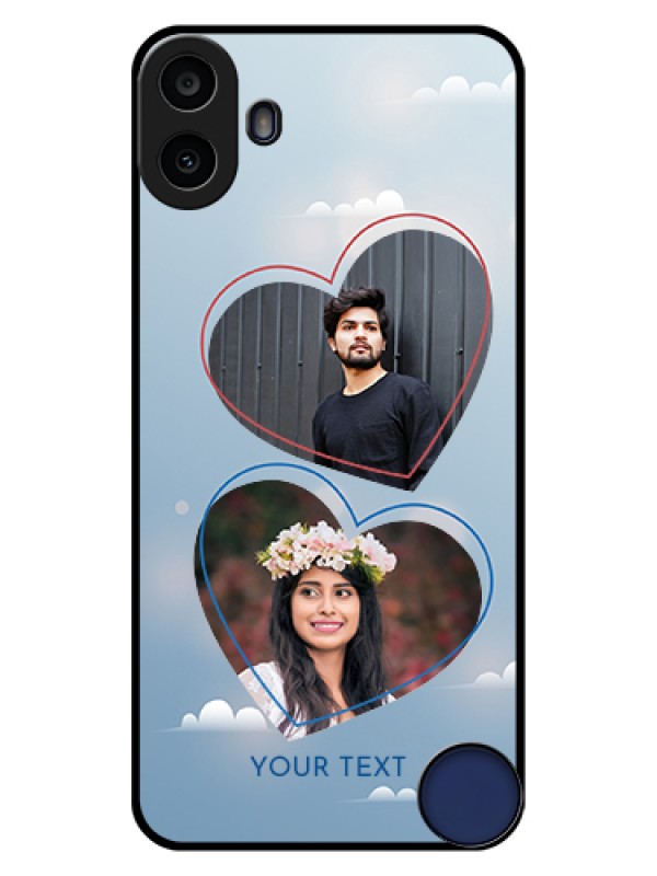 Custom Nothing CMF Phone 1 Custom Glass Phone Case - Blue Color Couple Design