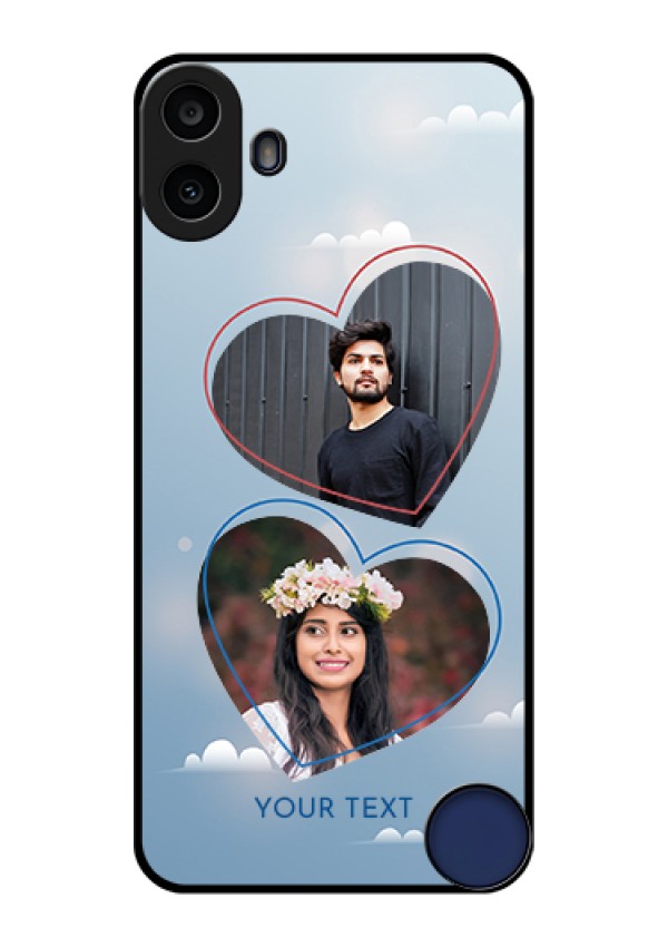 Nothing CMF Phone 1 Custom Glass Phone Case - Blue Color Couple Design