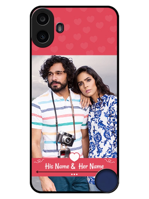 Custom Nothing CMF Phone 1 Custom Glass Phone Case - Simple Love Design