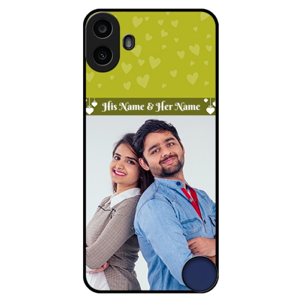 Nothing CMF Phone 1 Custom Glass Phone Case - You & Me Heart Design