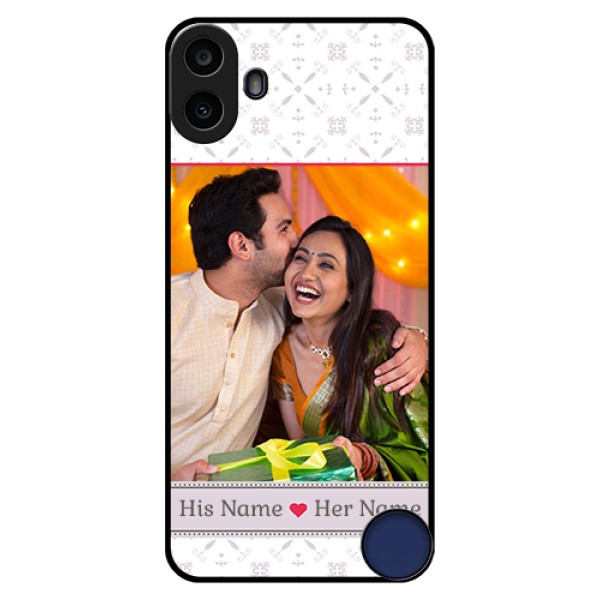 Nothing CMF Phone 1 Custom Glass Phone Case - With Photo And Ethnic Design