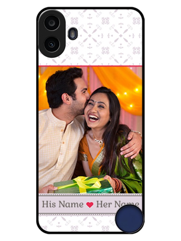 Custom Nothing CMF Phone 1 Custom Glass Phone Case - With Photo And Ethnic Design