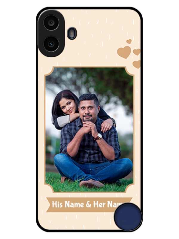 Custom Nothing CMF Phone 1 Custom Glass Phone Case - With Confetti Love Design