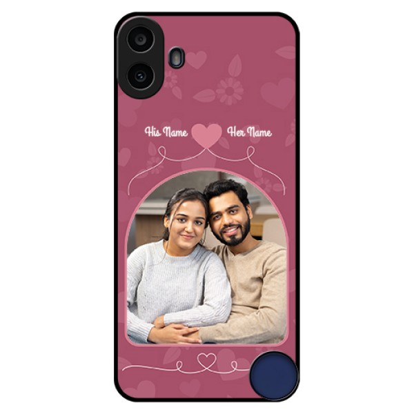 Nothing CMF Phone 1 Custom Glass Phone Case - Love Floral Design