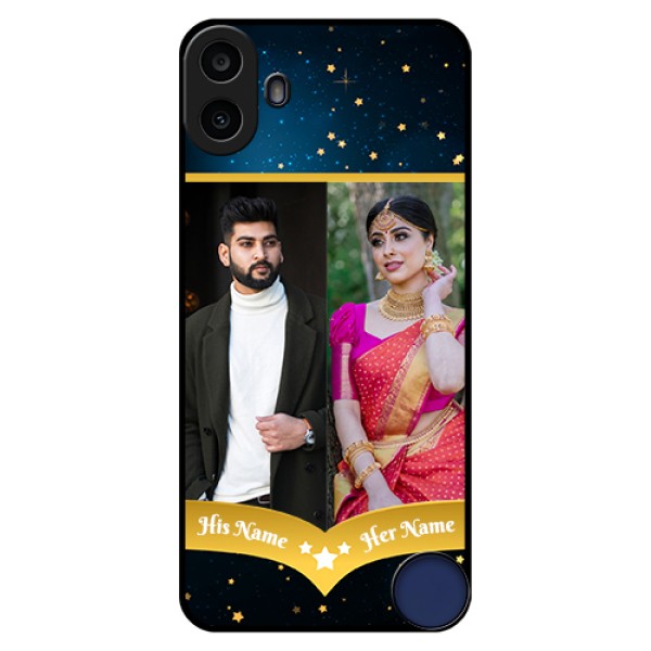 Nothing CMF Phone 1 Custom Glass Phone Case - Galaxy Stars Backdrop Design Nothing CMF Phone 1 Custom Glass Phone Case - Galaxy Stars Backdrop Design